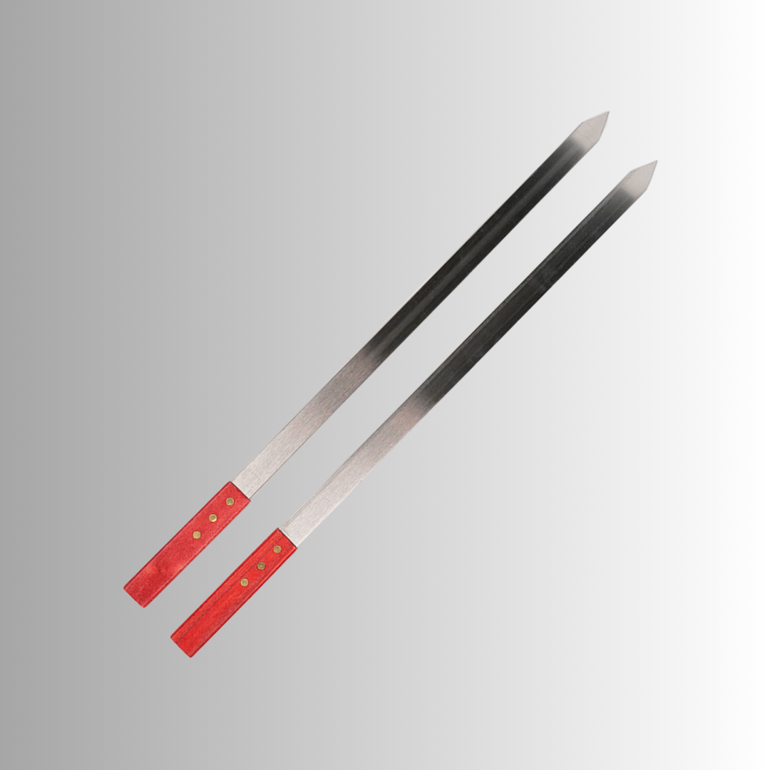 60x2cm Kebab Skewers - Wooden Handles