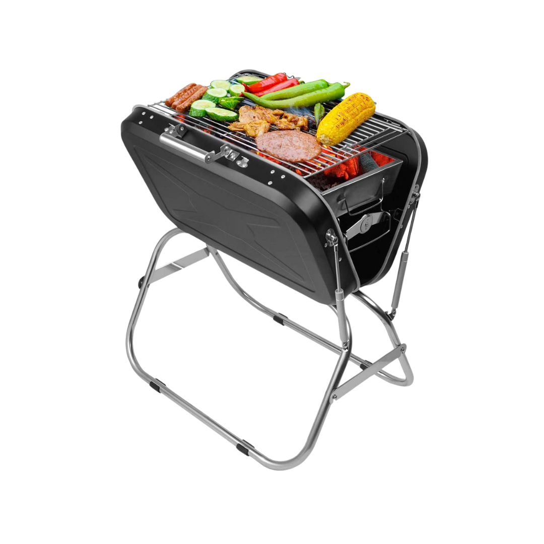 Agent Suitcase portable charcoal BBQ