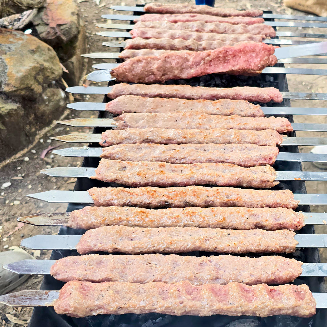 60x2cm Kebab Skewers - Wooden Handles