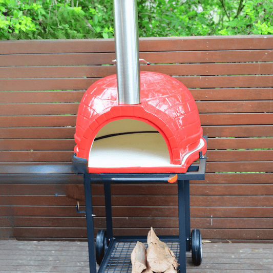 Rosso 26-Inch Ceramic Wood-Fired Pizza Oven