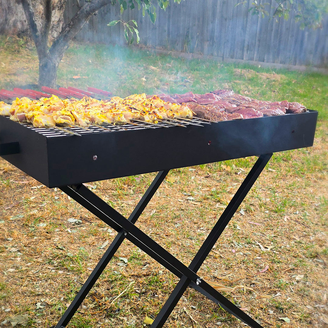 60x2cm Kebab Skewers - Wooden Handles