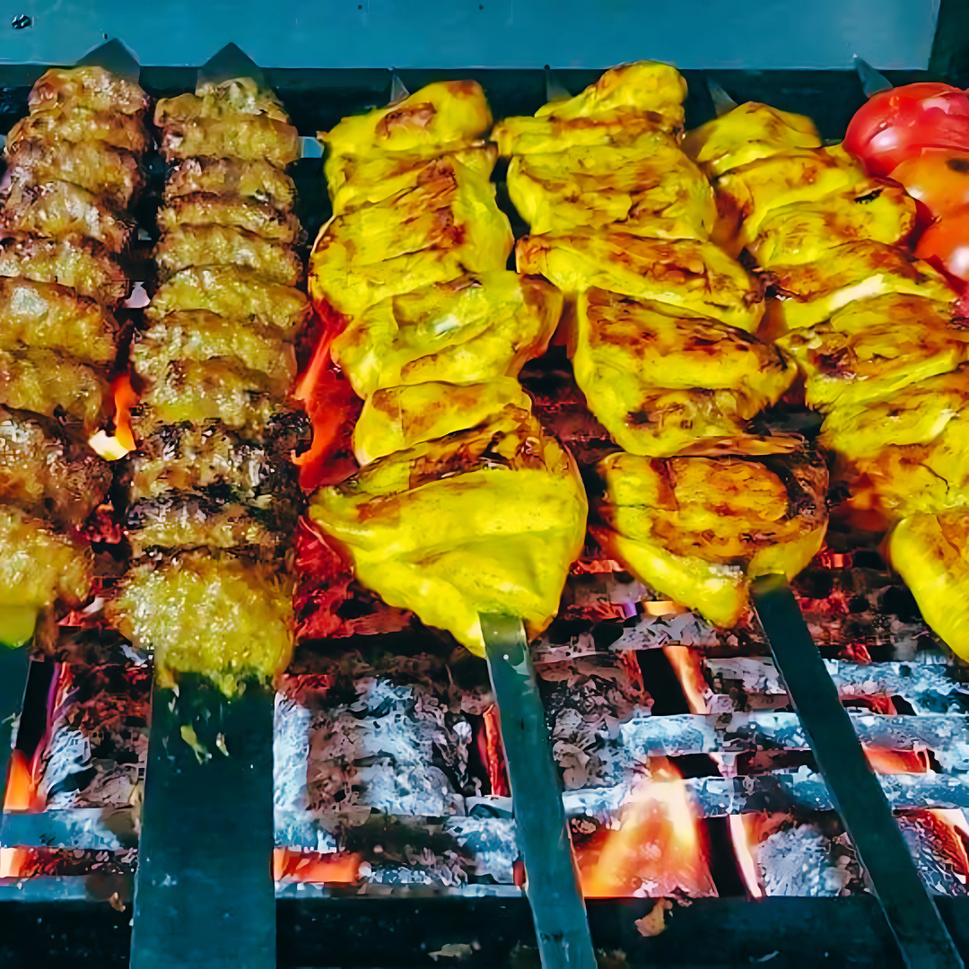 Ultimate Aussie-Tested Combo: Portable Charcoal Grill with Blower + Pro 60cm Skewers