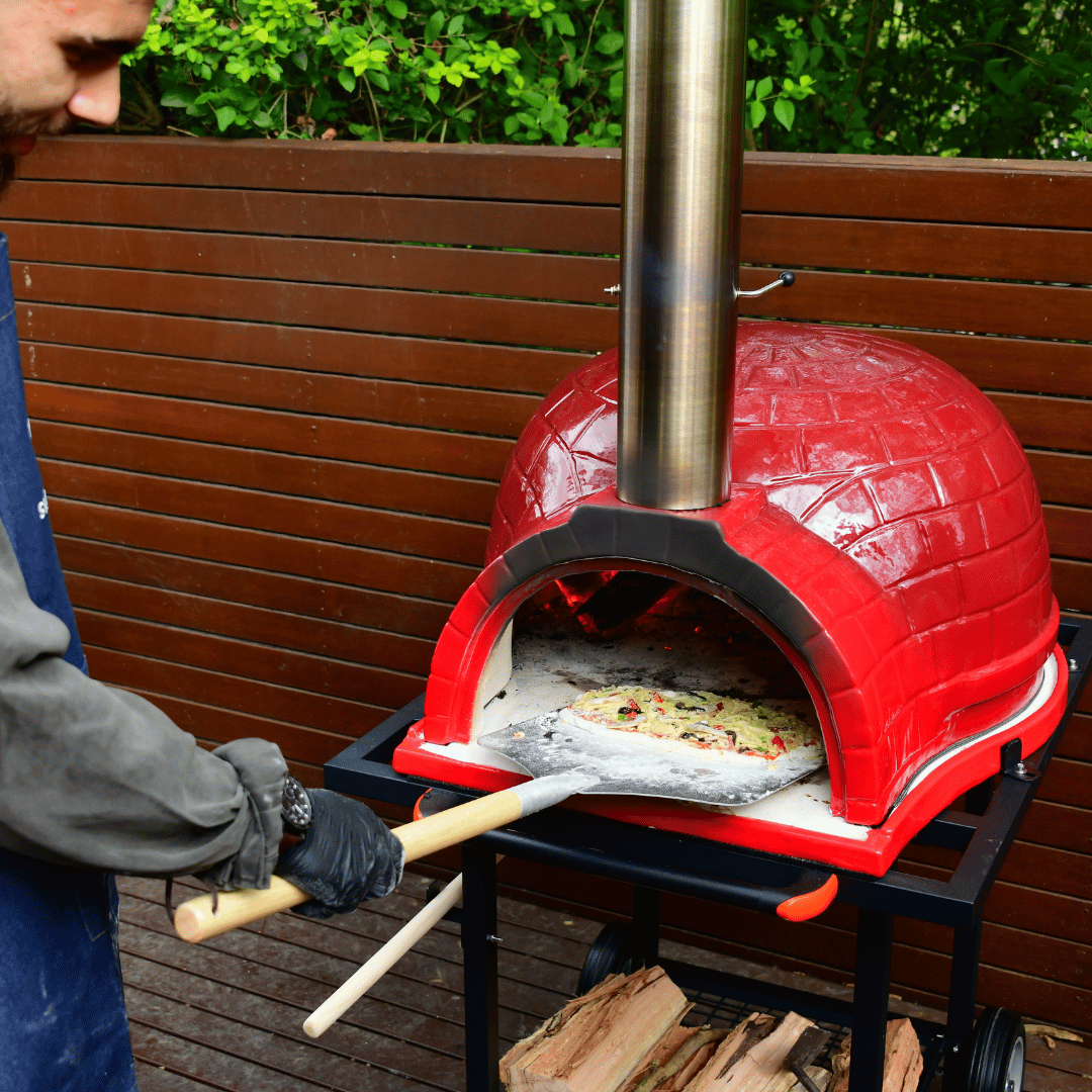 Rosso 26-Inch Ceramic Wood-Fired Pizza Oven
