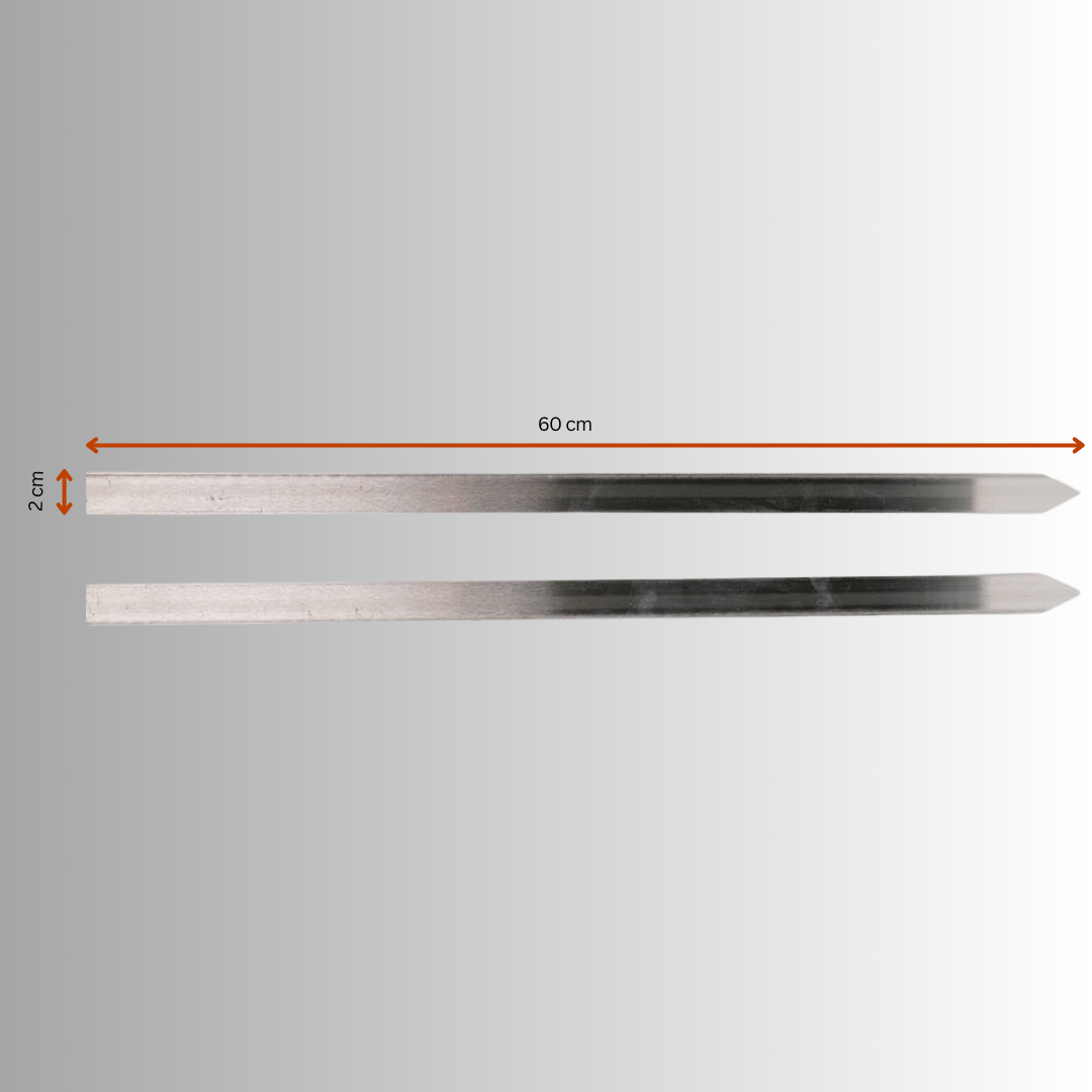 Stainless Steel BBQ Skewers (60cm x 2mm)