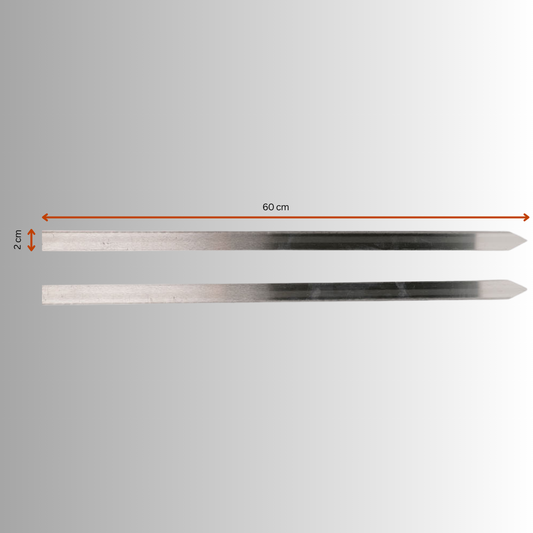 Stainless Steel BBQ Skewers (60cm x 2mm)