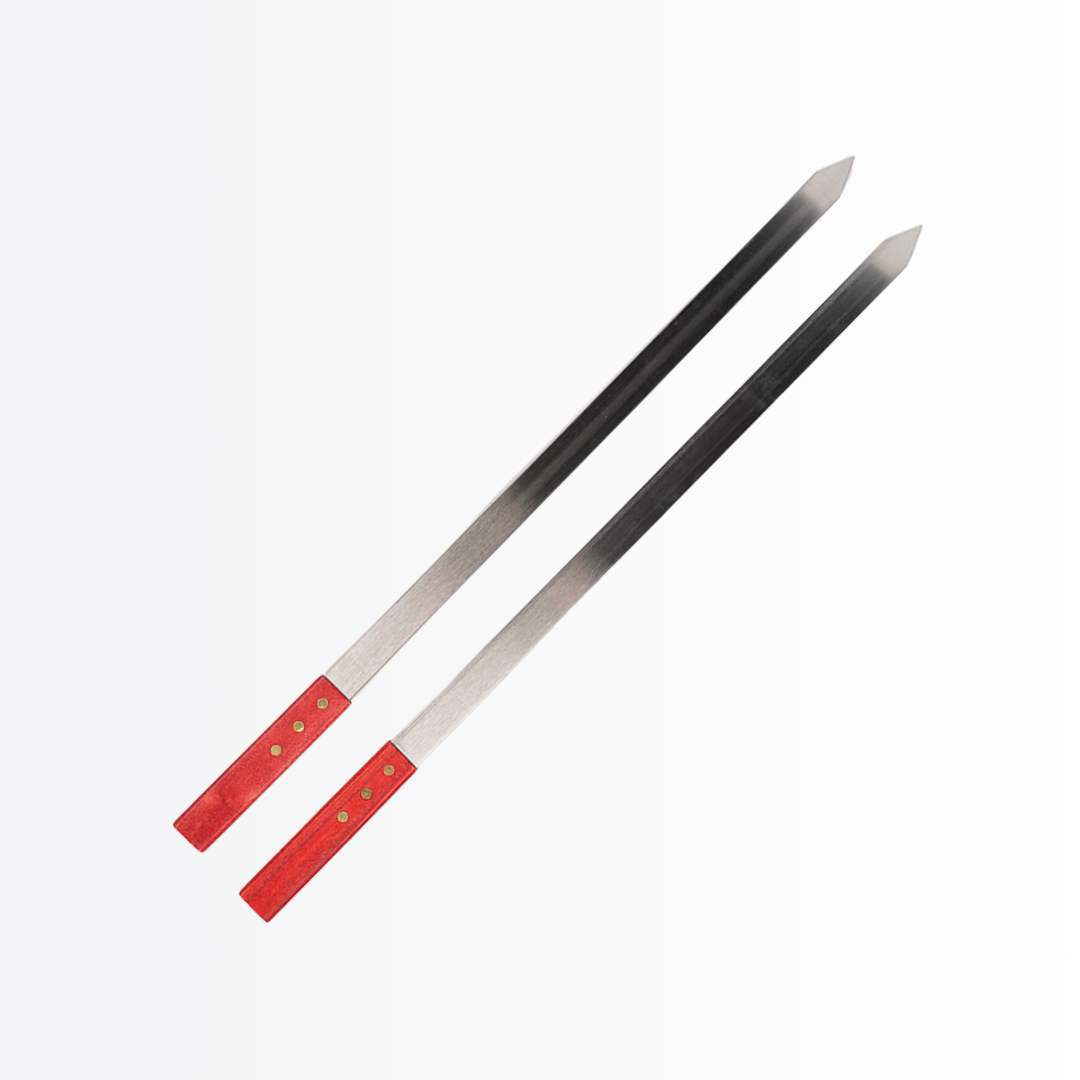 60x2cm Kebab Skewers - Wooden Handles