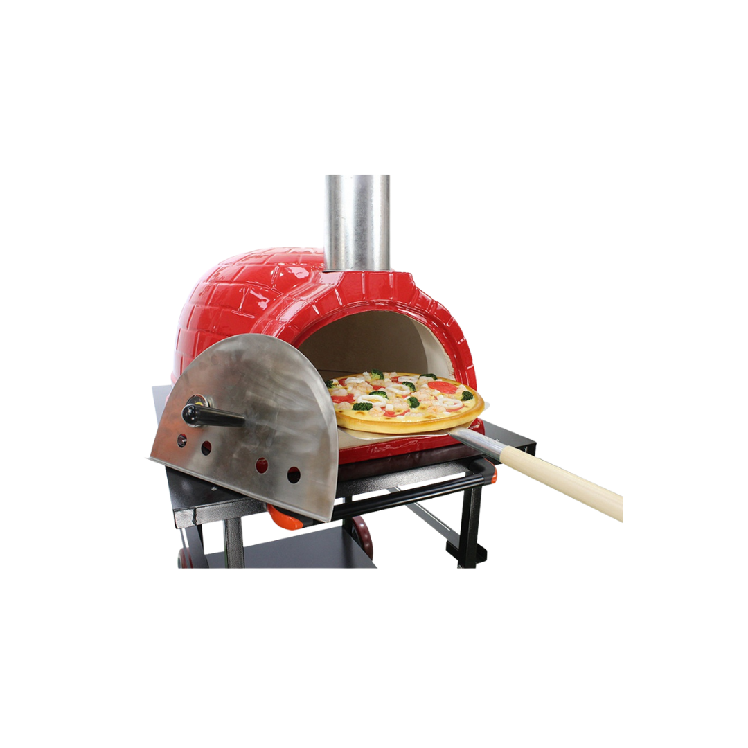 Rosso 26-Inch Ceramic Wood-Fired Pizza Oven