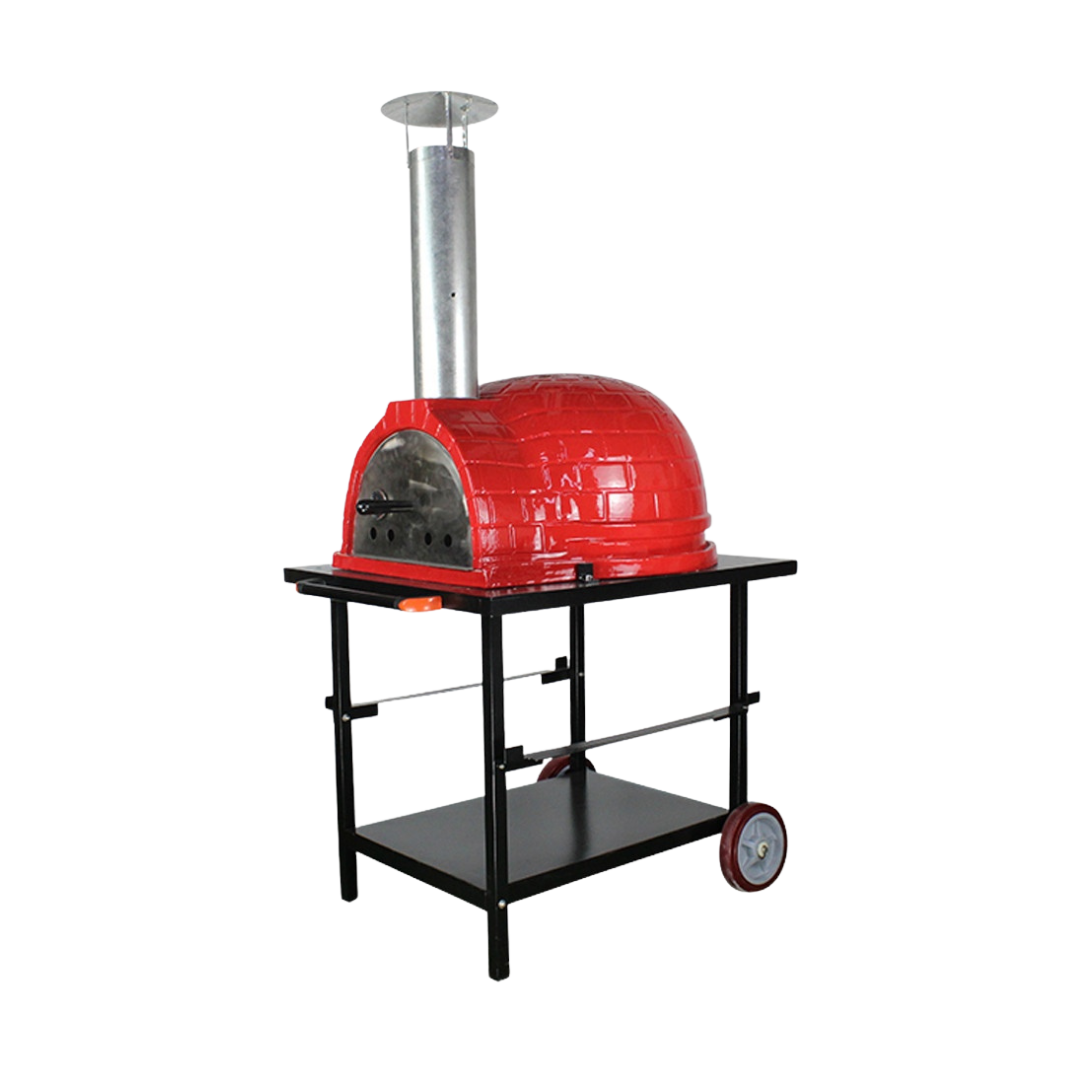 Rosso 26-Inch Ceramic Wood-Fired Pizza Oven