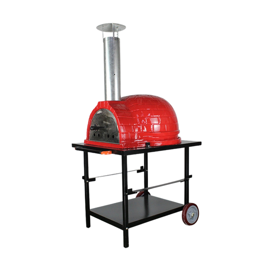 Rosso 26-Inch Ceramic Wood-Fired Pizza Oven