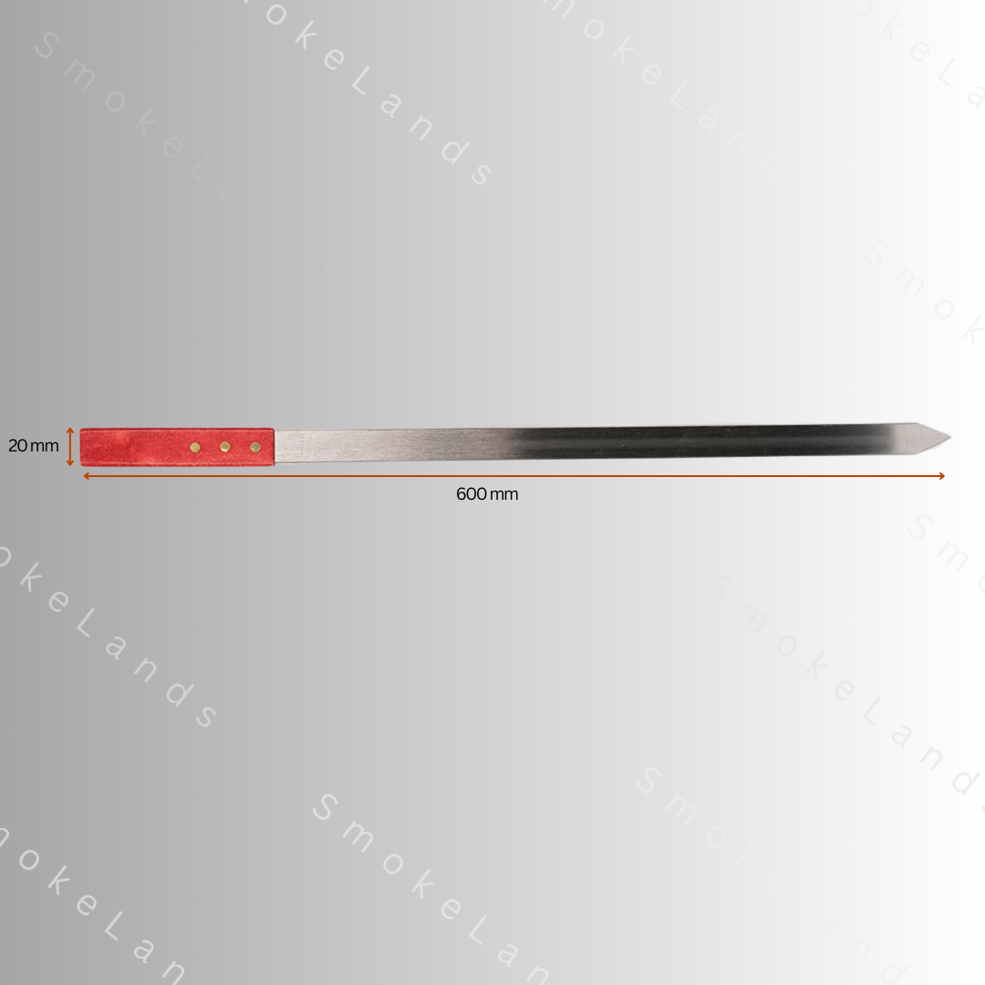 60x2cm Kebab Skewers - Wooden Handles