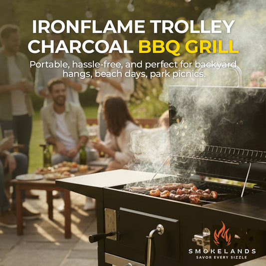 IronFlame Trolley Charcoal BBQ Grill