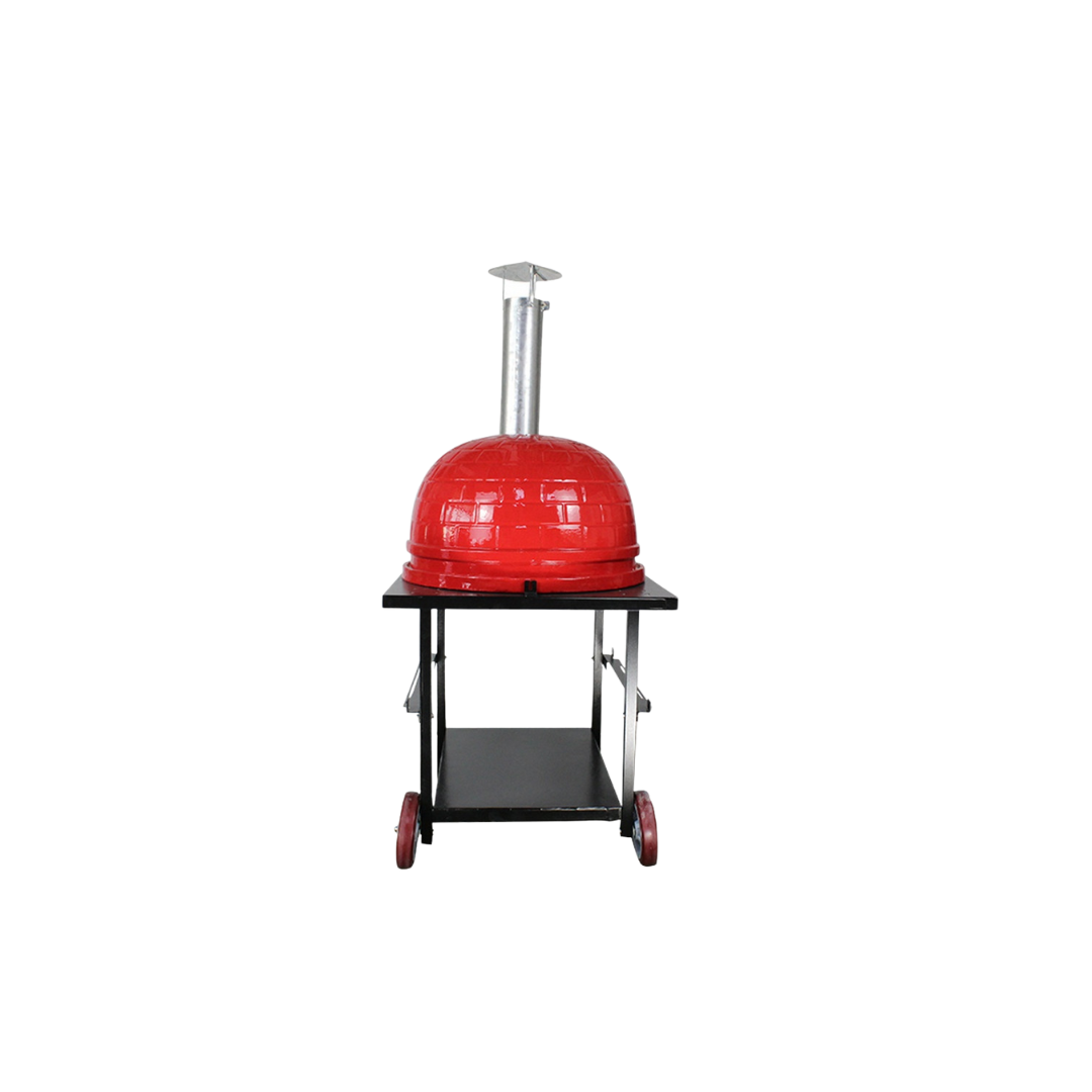 Rosso 26-Inch Ceramic Wood-Fired Pizza Oven