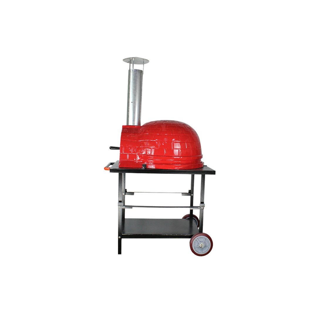 Rosso 26-Inch Ceramic Wood-Fired Pizza Oven