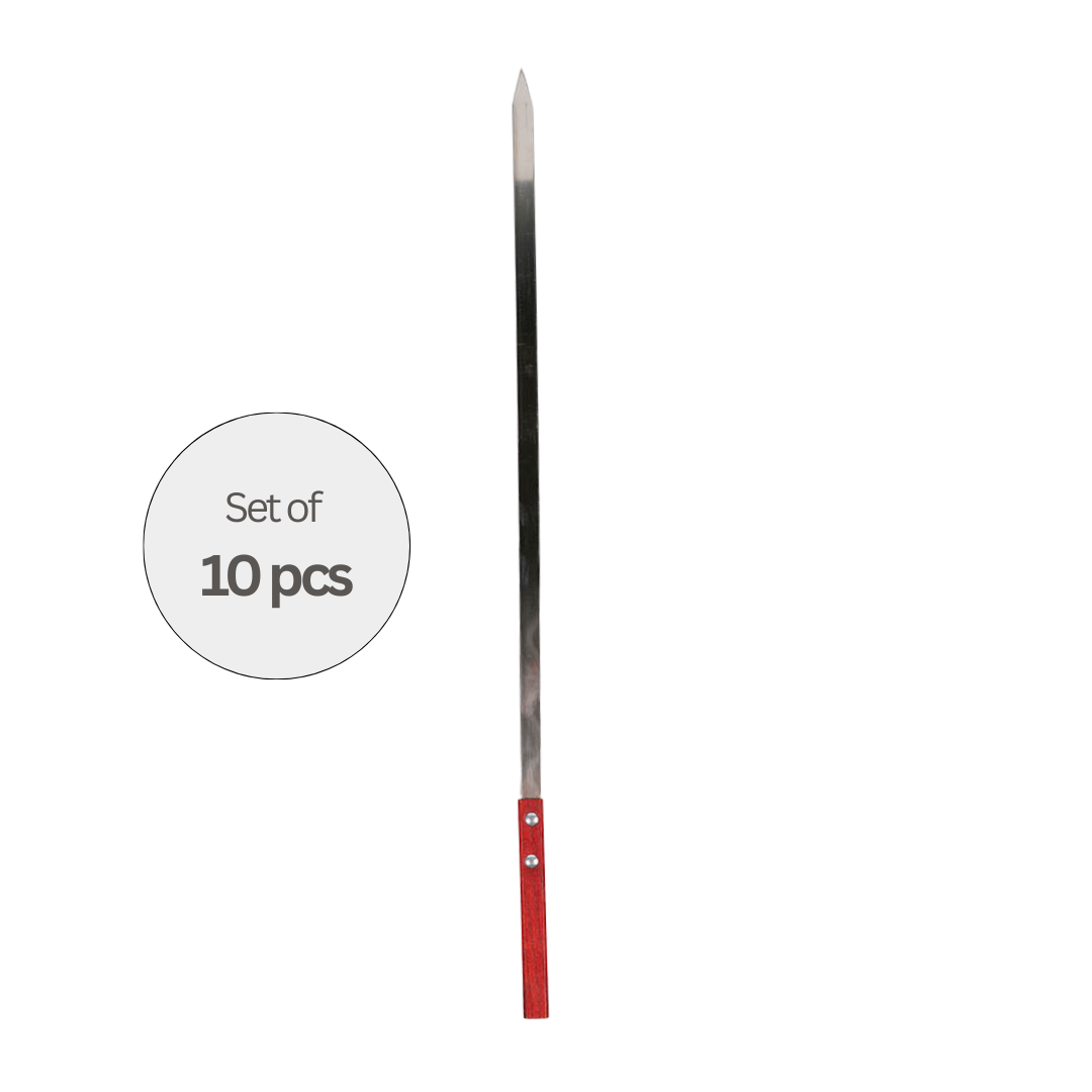 Professional 60cm Kebab Skewers – wooden handle