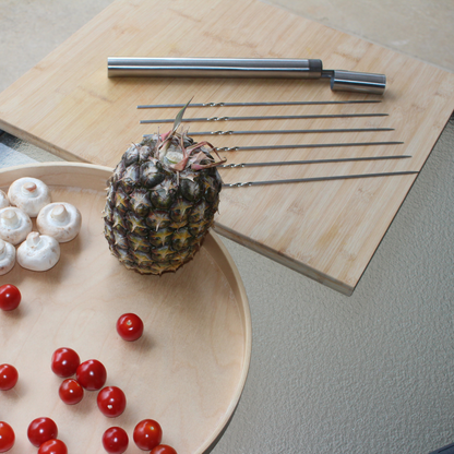 Stainless Steel Reusable Barbeque Kebab Satay Needle Skewers in tube (20 & 50 pcs)