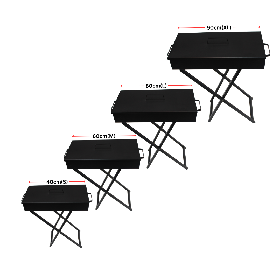 Folding Portable Charcoal BBQ Grill , 40cm(S)/ 60cm(M) /80cm(L) / 90cm(XL)