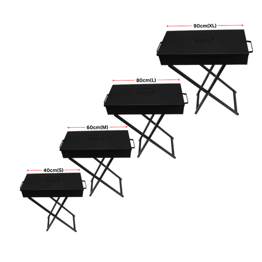 Folding Portable Charcoal BBQ Grill , 40cm(S)/ 60cm(M) /80cm(L) / 90cm(XL)