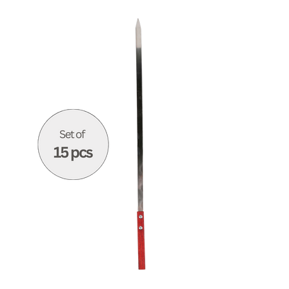 Professional 60cm Kebab Skewers – wooden handle