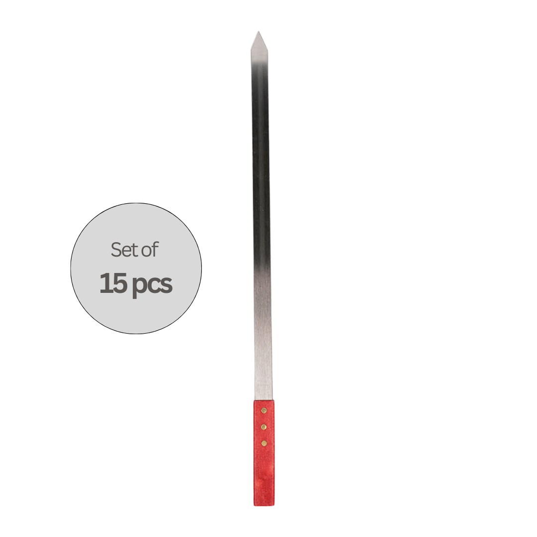 Professional 60cm Kebab Skewers – wooden handle