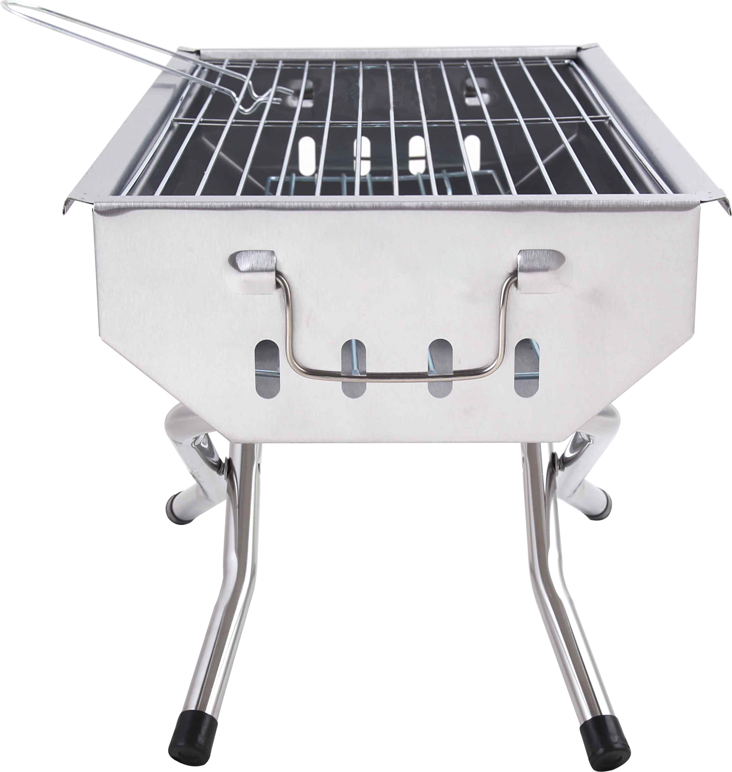 Stainless Steel Portable Tabletop Foldable Charcoal BBQ Grill for Camping & Picnic