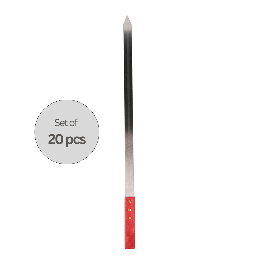 Professional 60cm Kebab Skewers – wooden handle