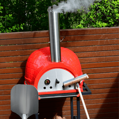 Rosso 26-Inch Ceramic Wood-Fired Pizza Oven