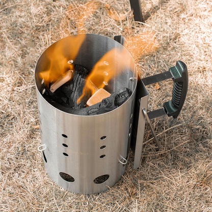 The Complete 5-in-1 BBQ Combo Kit: Grill, Gloves, Chimney, Tools & Skewers
