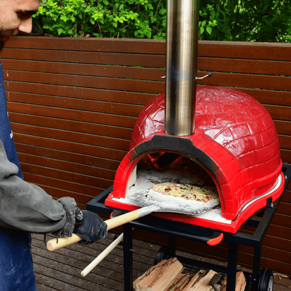 Rosso 26-Inch Ceramic Wood-Fired Pizza Oven