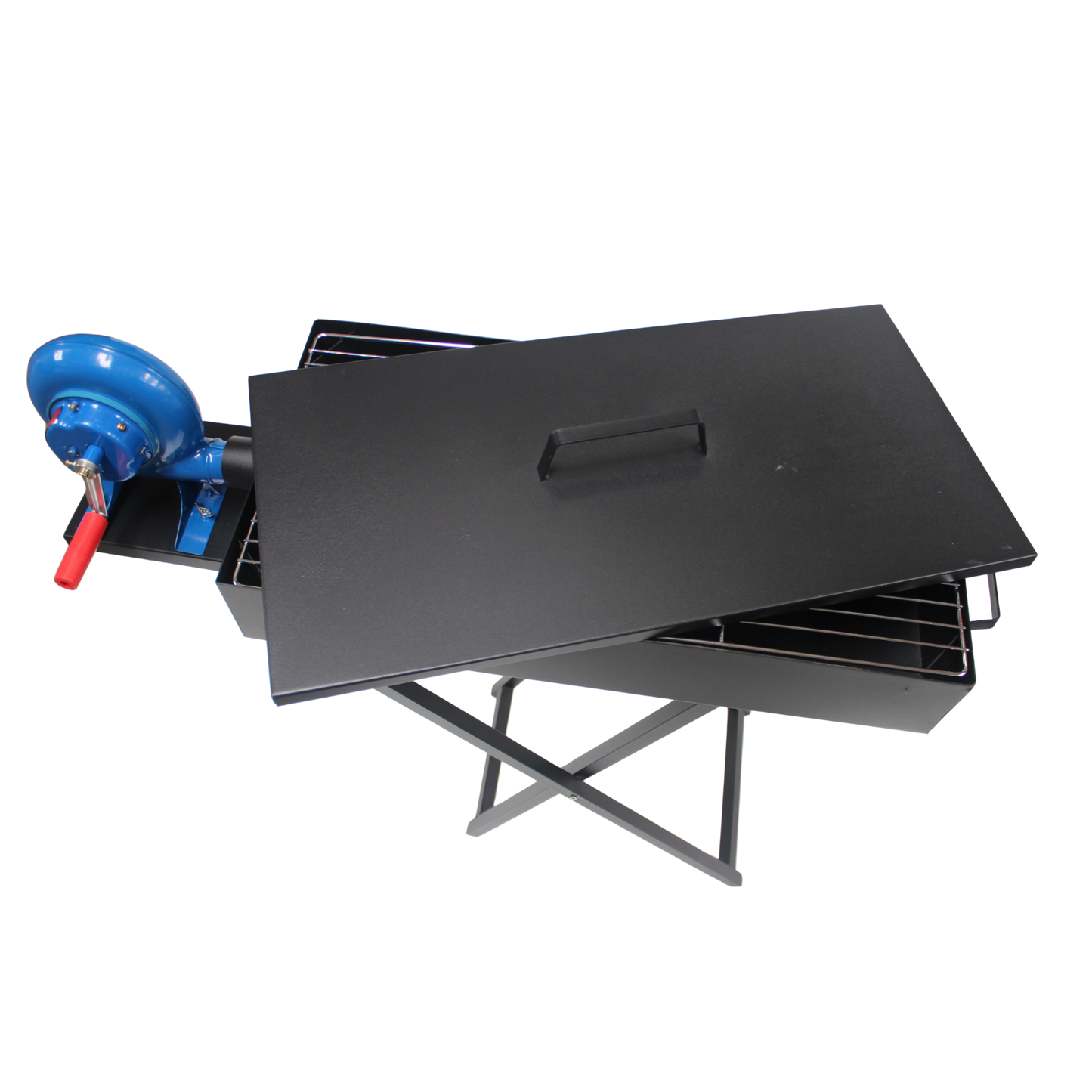 Folding Portable Charcoal BBQ Grill + Blower, 60cm(M) /80cm(L) / 90cm(XL)