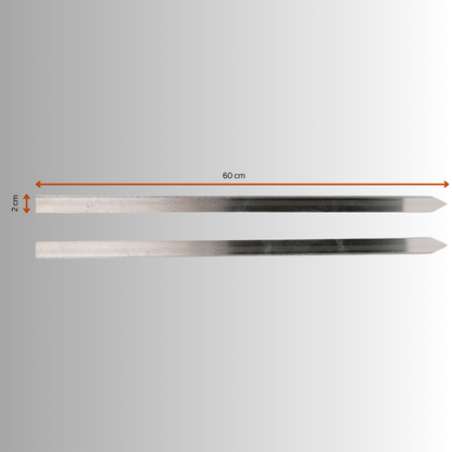Stainless Steel BBQ Skewers (60cm x 2mm)