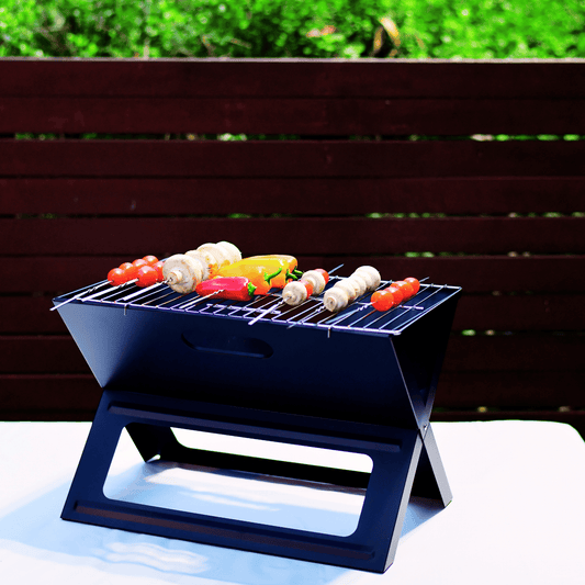 Dual Use Hybrid Fire pit and BBQ grill for backpackers or balcony use