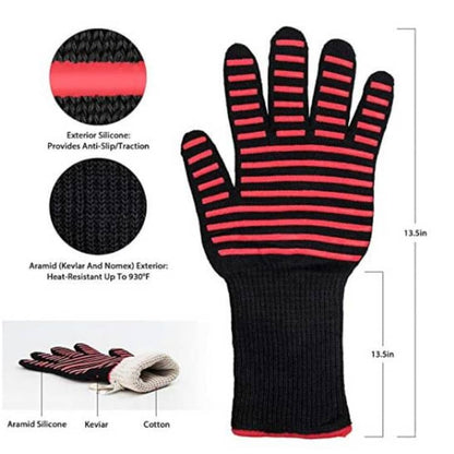 Heat-Resistant BBQ Gloves