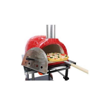 Rosso 26-Inch Ceramic Wood-Fired Pizza Oven