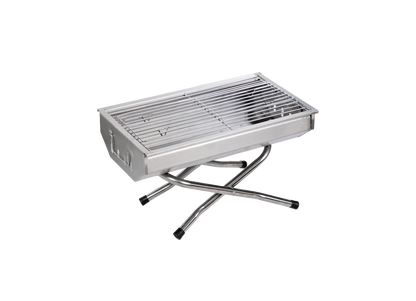 Stainless Steel Portable Tabletop Foldable Charcoal BBQ Grill for Camping & Picnic