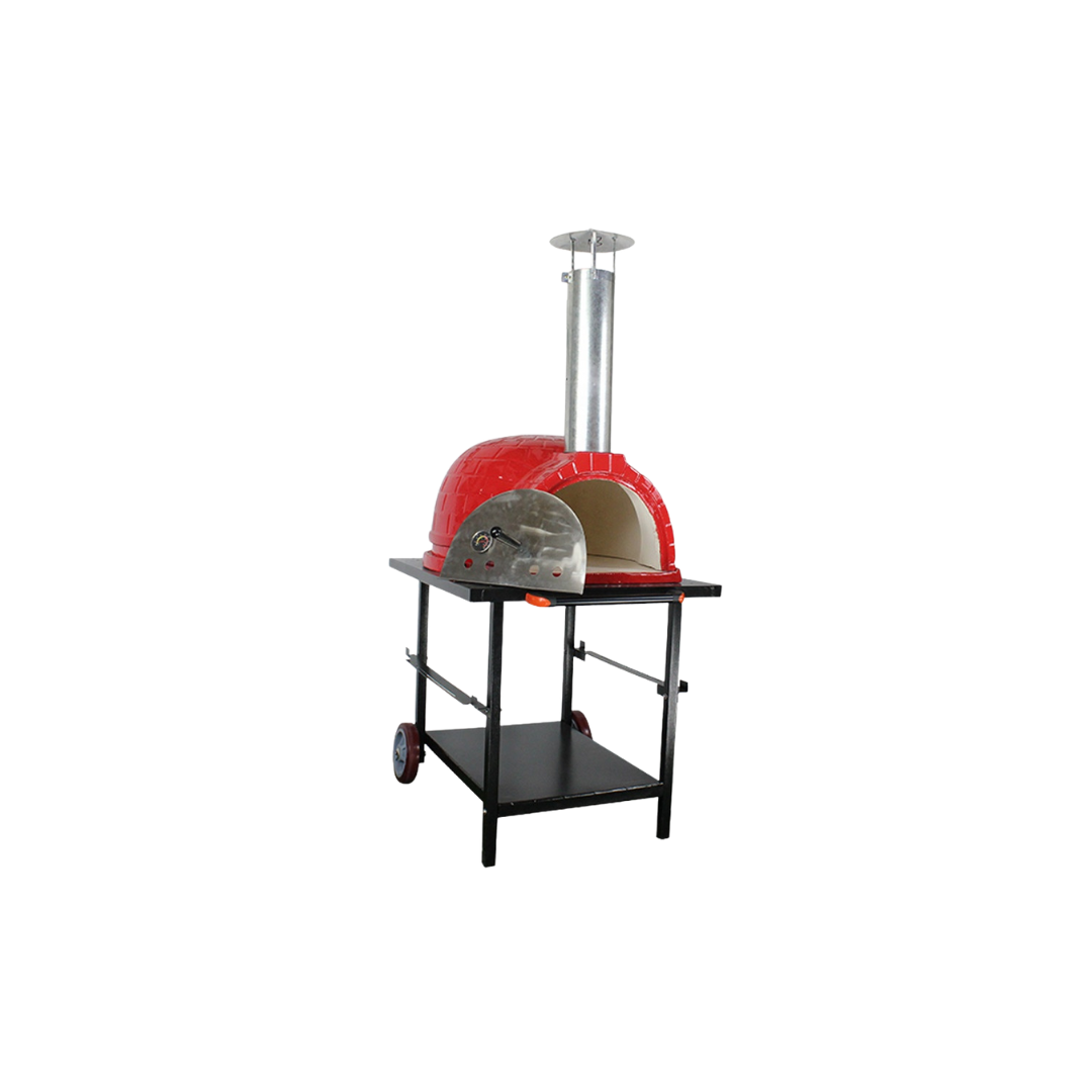 Rosso 26-Inch Ceramic Wood-Fired Pizza Oven