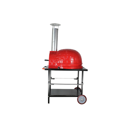 Rosso 26-Inch Ceramic Wood-Fired Pizza Oven