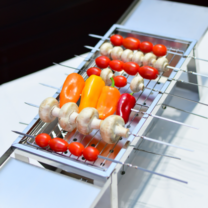 Quick-Fold Portable Charcoal BBQ Grill – Stainless Steel Compact Outdoor